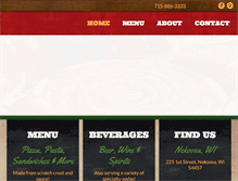 Tablet Screenshot of goodfellaspizzapub.com